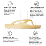 Arch Support Flip Flops - Classic - Lemon